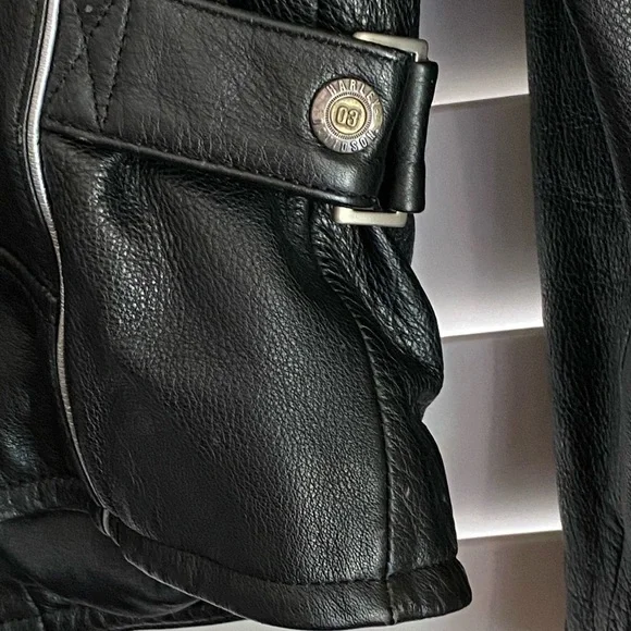 Authentic Harley Davidson Women’s Leather 100th Anniversary leather Jacket Small - Picture 6 of 9